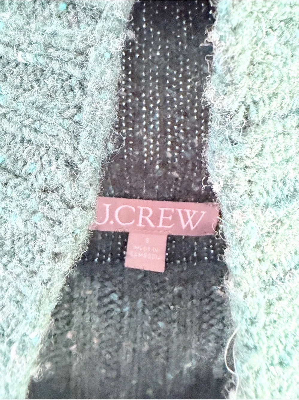 J. Crew Ribbed Turtleneck Donegal Wool Blend Sweater Forest S